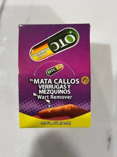 OTCV E! Mata Callos, Verrugas y Mesquinos (Wart Remover) 0.3 oz. (4ml) 07/13